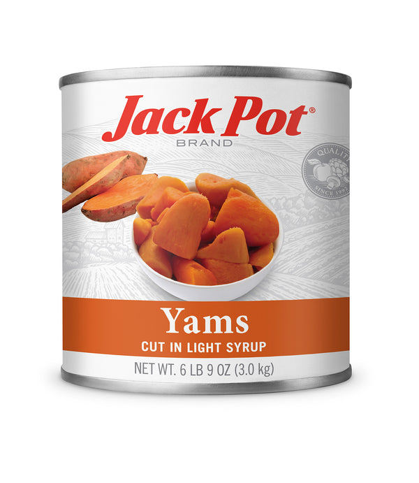 【YAM】 Yams Cut in Light Syrup | Jackpot - C. Pacific Foods