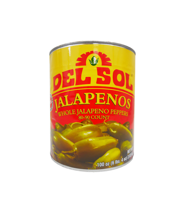 Jalapeno Peppers Whole 80-90 CT | Del Sol - C. Pacific Foods