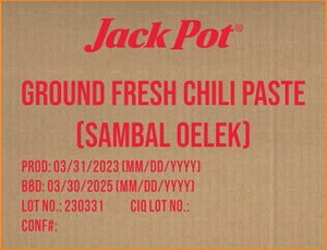 GROUND FRESH CHILI PASTE (SAMBAL OELEK)