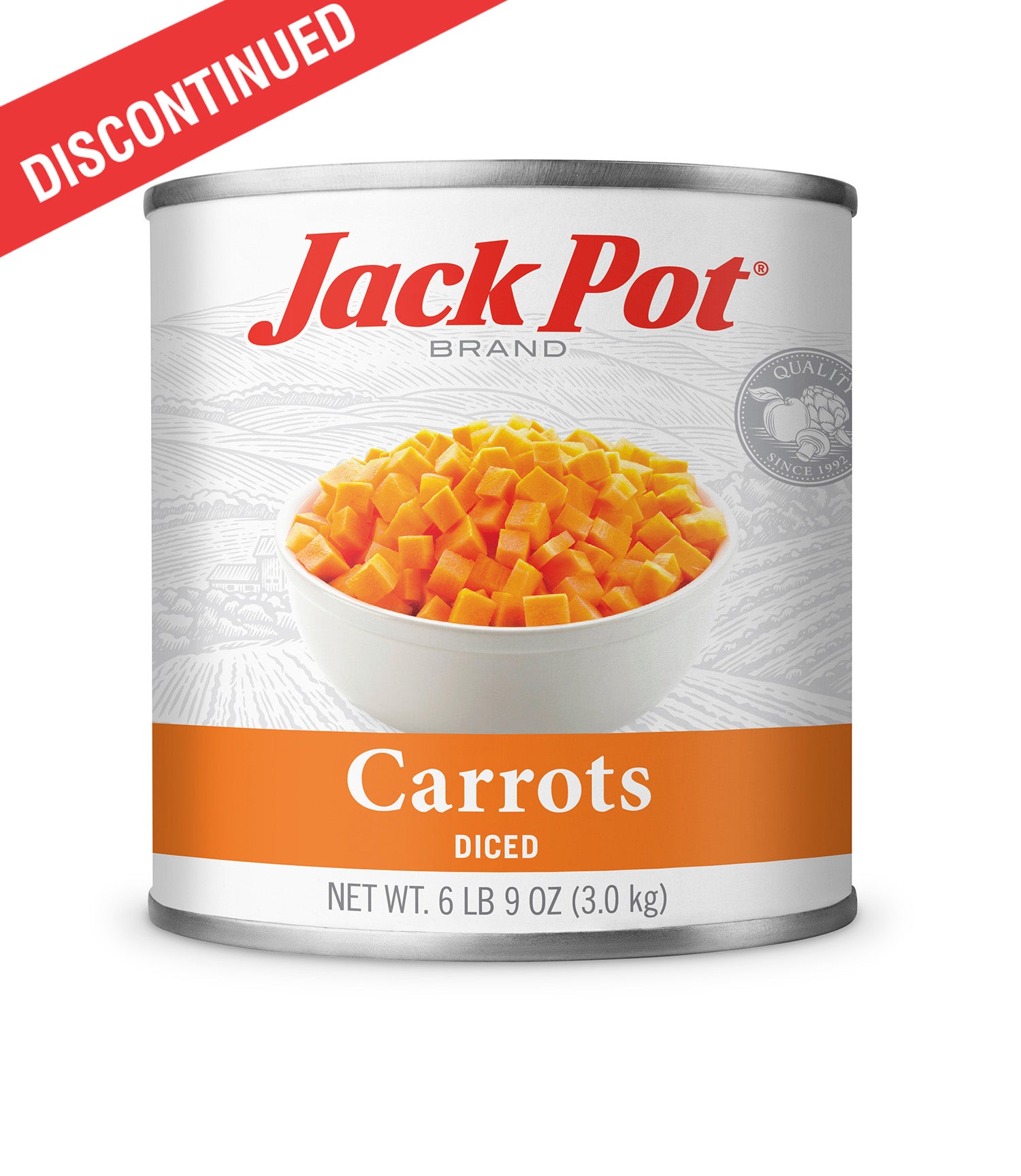 Carrot Diced in Brine Vegetable Jackpot C. Pacific Foods