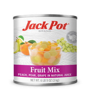 FRUIT MIX (PEACH, PEAR, GRAPE) IN NATURAL JUICE