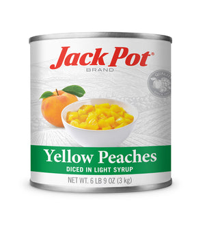 YELLOW PEACHES DICED IN LIGHT SYRUP
