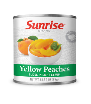 YELLOW PEACHES SLICES IN LIGHT SYRUP