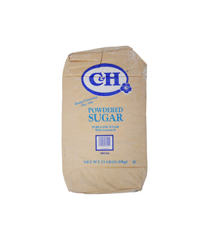 PURE CANE SUGAR, POWDERED, 25 LBS