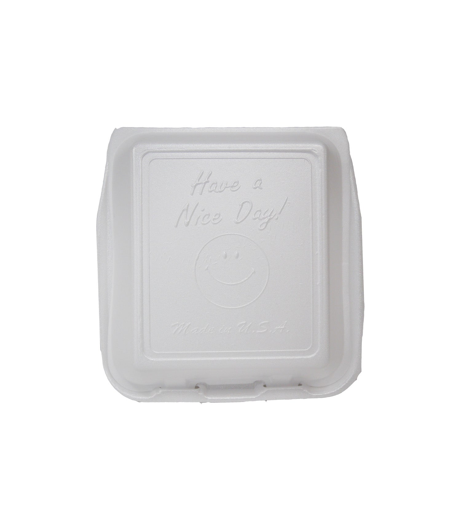 FOAM TRAY, THREE COMPARTMENT, HINGED LID