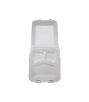 FOAM TRAY, THREE COMPARTMENT, 8 X 8