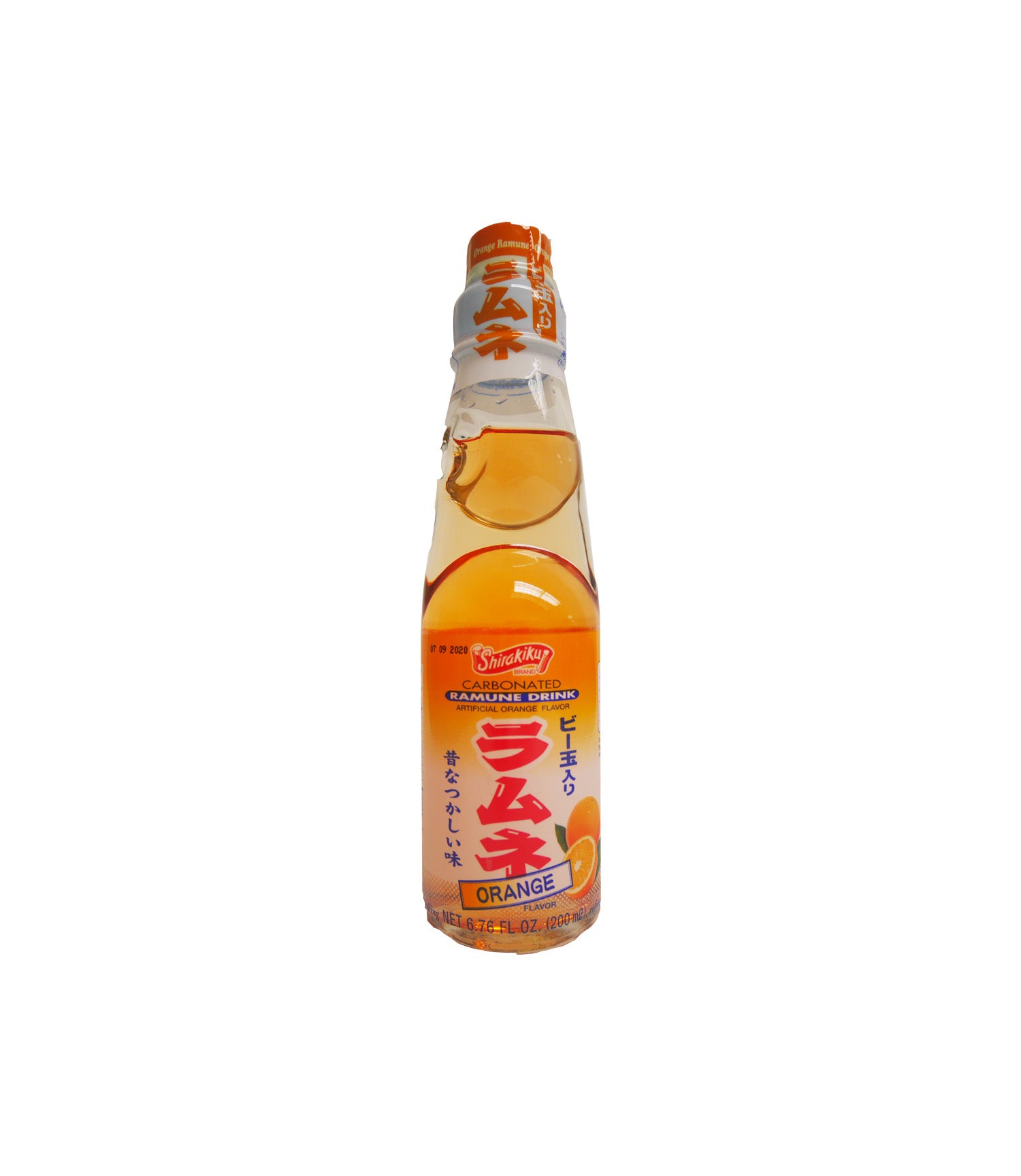 RAMUNE CARBONATED SOFT DRINK ORANGE FLAVOR